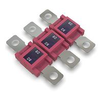 AUPROTEC Mega High Current Fuse Screw Fuse 80A - 500A Selection 80A Amp Red Pack of 3