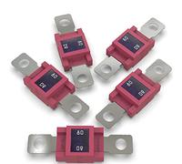 AUPROTEC Mega High Current Fuse Screw Fuse 80A - 500A Selection 80A Amp Red Pack of 5