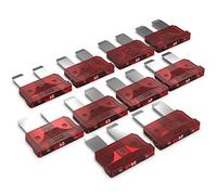 AUPROTEC Standard ATO Blade Fuses 1-40 amps Plug-in Fuse Spade Fuse choice: 10A Ampere red, 10 pcs