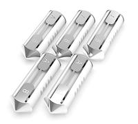 AUPROTEC Torpedo Fuses Continental Ceramic Type Fuse: 8 amp white, 5 pcs