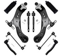 AUQDD 10Pcs Front Suspension Kit Fit for 18-24 To-yota Camry, 19-22 Avalon | Fit for 19-25 Le-xus ES300h ES350, Lower Control Arm w/Ball Joint Sway Bar Link Inner Outer Tie Rod End [OE: K623939 K623940]