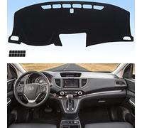 AUQDD Dashboard Cover Mat Fit for 2012 2013 2014 2015 2016 Ho-nda CR-V, Black Flannel Dash Mat, Anti-Glare, Anti-Reflection, No Peculiar Smell - Fits Vehicle Without HUD Models