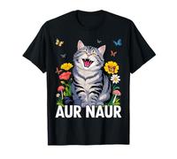AUR Naur Cat Funny Sarcastic Oh No Australian Accent T-Shirt