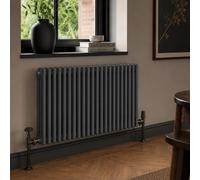 Aura 3 Column Horizontal Radiator 600mm x 1100mm Anthracite