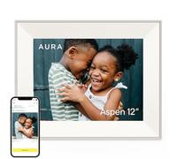 Aura Aspen 12" Digital Photo Frame - Clay with Paper Mat