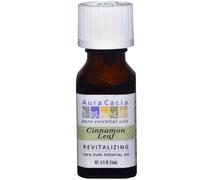 Aura Cacia, 100% Pure Essential Oil, Cinnamon Leaf, Revitalizing, .5 fl oz (15 ml)
