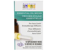 Aura Cacia, Aromatherapy Diffusers, Essential Oil Wicks, 10 Replacement Wicks