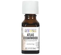 Aura Cacia Atlas Cedarwood Essential Oil, 0.5 Fluid Ounce, Packaging May Vary