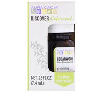 Aura Cacia, Discover Cedarwood, Pure Essential Oil, .25 fl oz (7.4 ml)