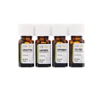 Aura Cacia, Discover Essential Oils Kit, 4 Bottles, .25 fl oz (7.4 ml) Each