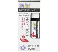 Aura Cacia, Essential Oil Blend, Cleansing Aroma Roll-On, Medieval Mix, .31 fl oz (9.2 ml)