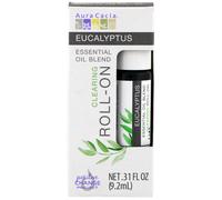 Aura Cacia, Essential Oil Blend, Clearing Roll-On, Eucalyptus, .31 fl oz (9.2 ml)