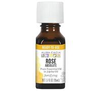 Aura Cacia Essential Oil Rose Absolute With Jojoba .5 Oz