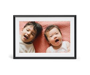 Aura Carver 10.1 Inch Digital Photo Frame - Gravel with White Mat