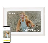 Aura Carver 10.1" WiFi Digital Picture Frame | The Best Digital Frame for Gifting | Send Photos from Your Phone | Quick, Easy Setup in Aura App | Free Unlimited Storage | (Clay with White Mat)
