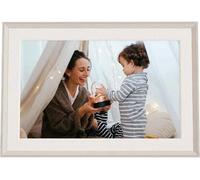 Aura Carver Mat 10.1" WiFi Digital Photo Frame - Clay & White, Cream,White