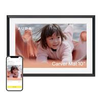 Aura Carver WiFi Digital Picture Frame | The Best Digital Frame for Gifting | Send Photos From Your Phone | Quick, Easy Setup in Aura App | Free Unlimited Storage | Gravel with White Mat