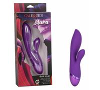 Aura Dual Lover Rabbit Vibrator Purple Bunny Stimulator Waterproof Rechargeable
