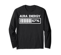 Aura Energy 67 Funny Number 6 7 Meme Kids Youth Teen Boys Long Sleeve T-Shirt