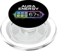 Aura Energy at 67 Funny Six Seven Meme Gen Alpha Slang PopSockets PopGrip for MagSafe