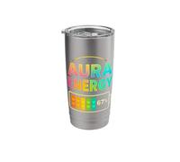 Aura Energy at 67 Funny Six Seven Meme Gen Alpha Slang Stainless Steel Insulated Tumbler