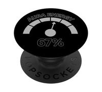 Aura Energy at 67 Six Seven Meme Gen Alpha Slang Vibes PopSockets Adhesive PopGrip