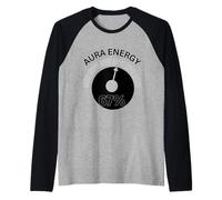 Aura Energy at 67 Six Seven Meme Gen Alpha Slang Vibes Raglan Baseball Tee