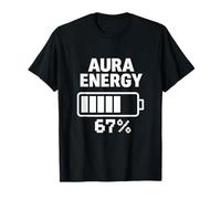 Aura Energy Six Seven Level Funny Gen Z Brainrot Teen Humor T-Shirt