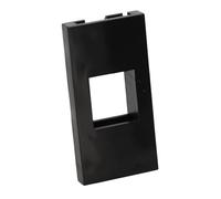 Aura Euro Module to 1x Keystone Module Converter for Unshuttered FacePlate Black