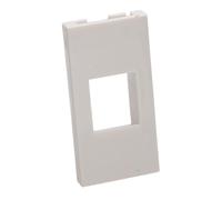 Aura Euro Module to 1x Keystone Module Converter for Unshuttered FacePlate White