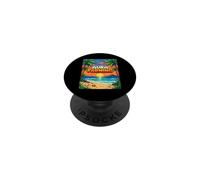 Aura Farming Beach Sunset Pixel Gen Z Slang Genz PopSockets Adhesive PopGrip