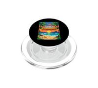 Aura Farming Beach Sunset Pixel Gen Z Slang Genz PopSockets PopGrip for MagSafe