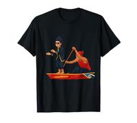 Aura Farming Boy Dancing on Boat Meme Trendy Indonesia Kid T-Shirt