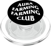 Aura Farming Club Wavy Text Internet Culture PopSockets PopGrip for MagSafe