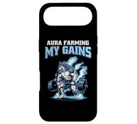 Aura Farming My Gains Wolf Gym Fitness Bodybuilding Fan Case for iPhone Air