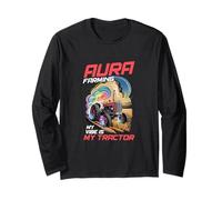 Aura Farming My Vibe is My Tractor Farming Lover Long Sleeve T-Shirt