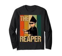 Aura Farming Pacu Jalur Boat Racing Kid Viral Reaper Meme Long Sleeve T-Shirt