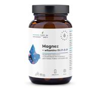 Aura Herbals Magnesium + Vitamin B6 (P-5-P), 60 capsules