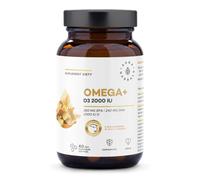 Aura Herbals Omega+ Vitamin D3 2000 IU, 60 caps