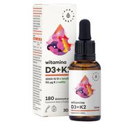 Aura Herbals Vitamin D3 2000 IU + K2 Drops - 30 ml
