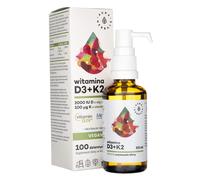 Aura Herbals Vitamin D3 2000 IU + K2 Vegan drops, 50 ml