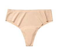 Aura Invisible Camel Toe Thong Anti Wedgie Seamless Underwear Toe Thong No More Toes & Front Wedgies Anti Wedgie Thong No Wedgie Protective Thong Underwear Ladies Pants Briefs (Beige, M)