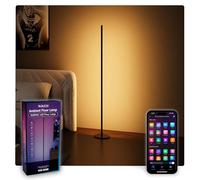 Aura Labs RGBICW Floor Lamp, Ambient Light LED Corner Light Alexa Control with Music Sync 1000 Lumen 4-Billion Colors, 90+ CRI, Preset & Custom Colors & Scenes, Modern Floor Lamps for Living Room