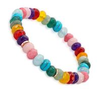 AURA LOVE YOURSELF 7 Chakra Beaded Bracelet for Women and Men, Stretch Bracelet
