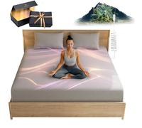 Aura™ Luxury Grounding Sheets Queen Size, 12% Pure Silver - Highest Silver Content Available - Grounding Bed Sheets - Grounded Sheets Queen Size - 60" x 80" x 15" - Gray, Fitted