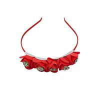 AURA MART Flower Head Band,Bridal Hair Band For Women Pack_01, Color_Red