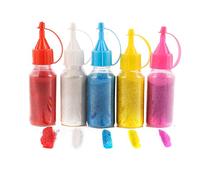 AURA MART Rangoli Color Powder Bottle(5 Colors, 100 Grams Each) | Rangoli Colour Powder Rang for Diwali, Navratri, Pongal Pooja Mandir | Colour Powder Set (Regular Quality)