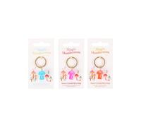 Aura Mushroom Crystal Keyring (Pack of 18) Something Different Light Pink One Size
