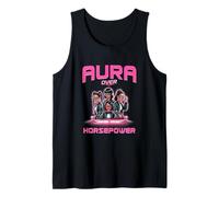 Aura Over Horsepower Cool Retro Women Empowerment Driver Tank Top