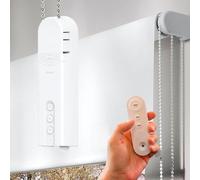 Aura Roller Smart Shade Driver, Remote Control & Wifi Dongle | Automate Existing Blinds | Beaded Window Shade Compatible | Rechargeable Long-Life Battery | Set Up Schedules | Hands Free Voice Control